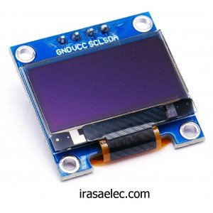 ماژول نمایشگر OLED  آبی و زرد 0.96 اینچ I2C